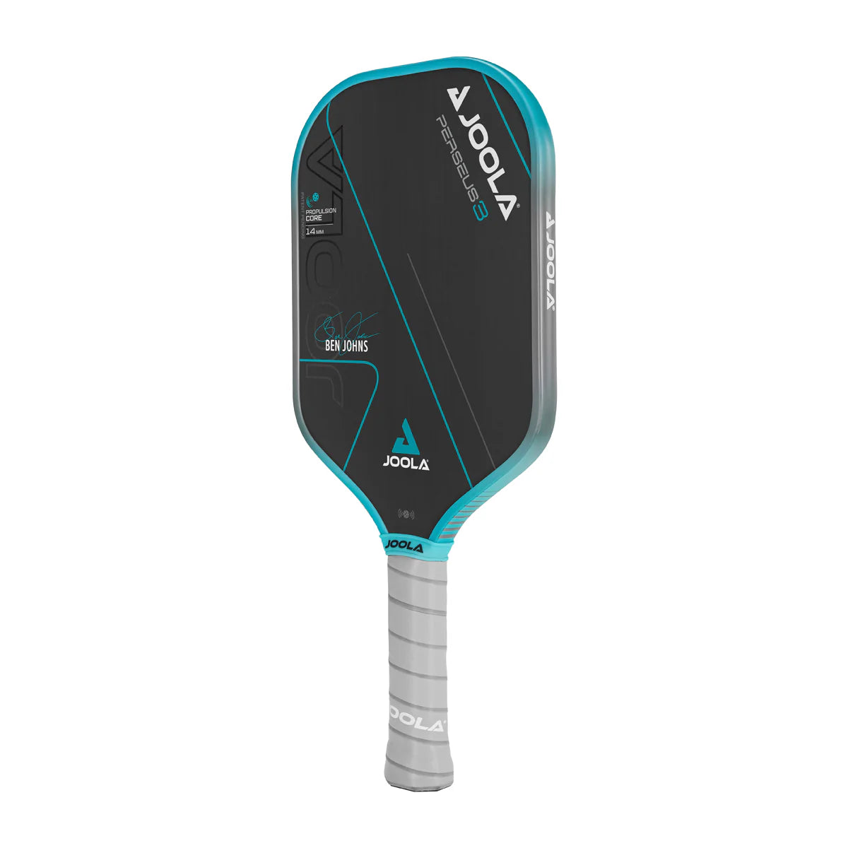 White background, product image of the Ben Johns Perseus Gen 3 14mm pickleball paddle.