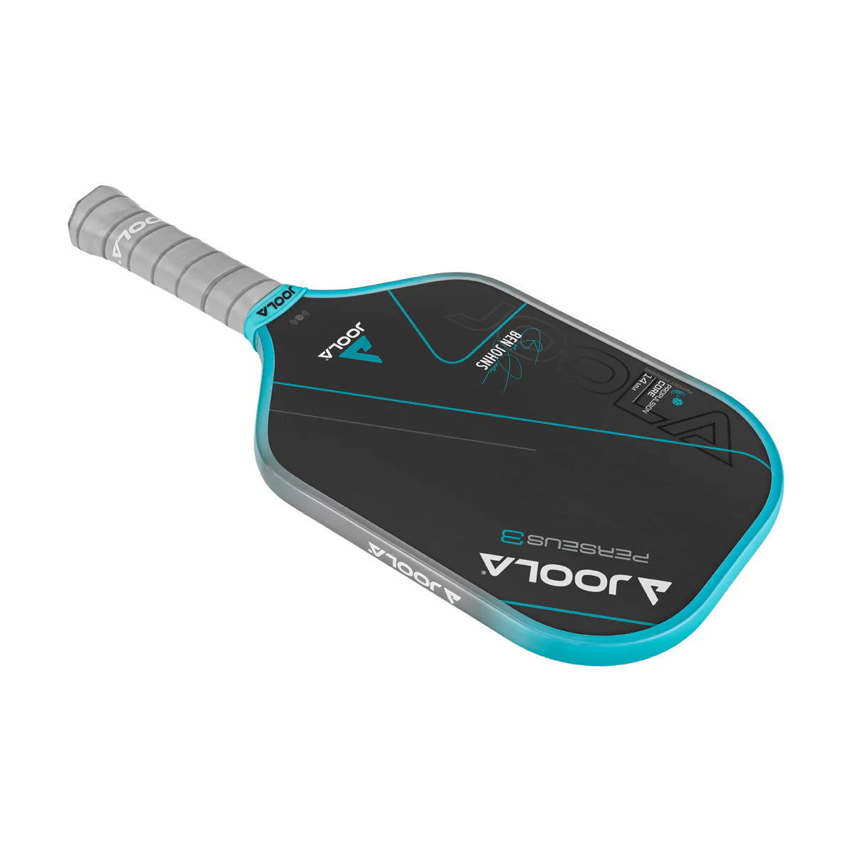 White background, product image of the Ben Johns Perseus Gen 3 14mm pickleball paddle.