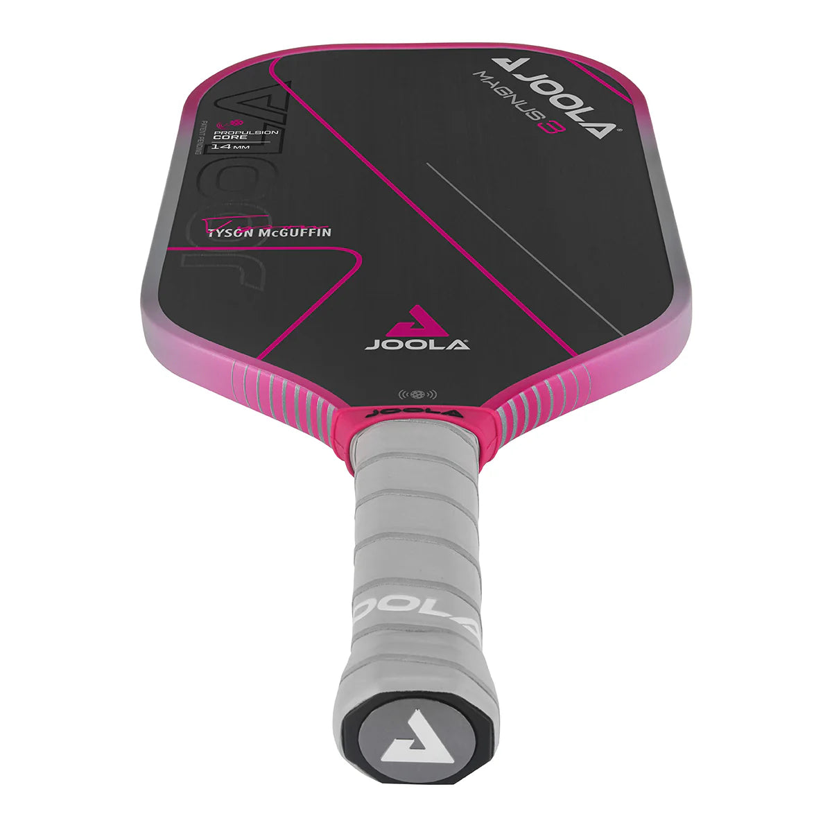 White Background Image, Product Image of the Tyson McGuffin Magnus 3 14mm pickleball paddle.