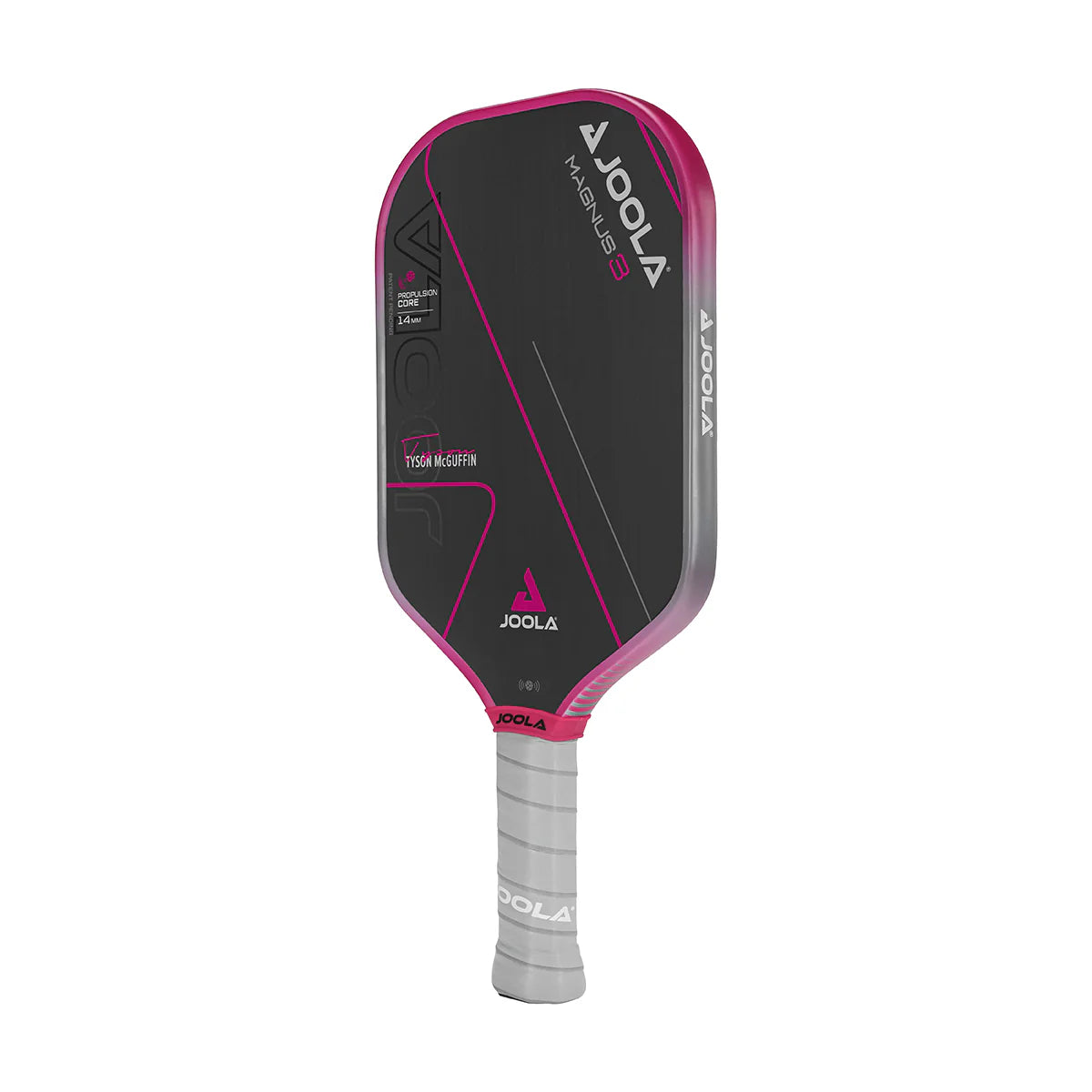 White Background Image, Product Image of the Tyson McGuffin Magnus 3 14mm pickleball paddle.