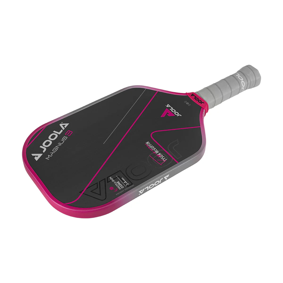 White Background Image, Product Image of the Tyson McGuffin Magnus 3 14mm pickleball paddle.