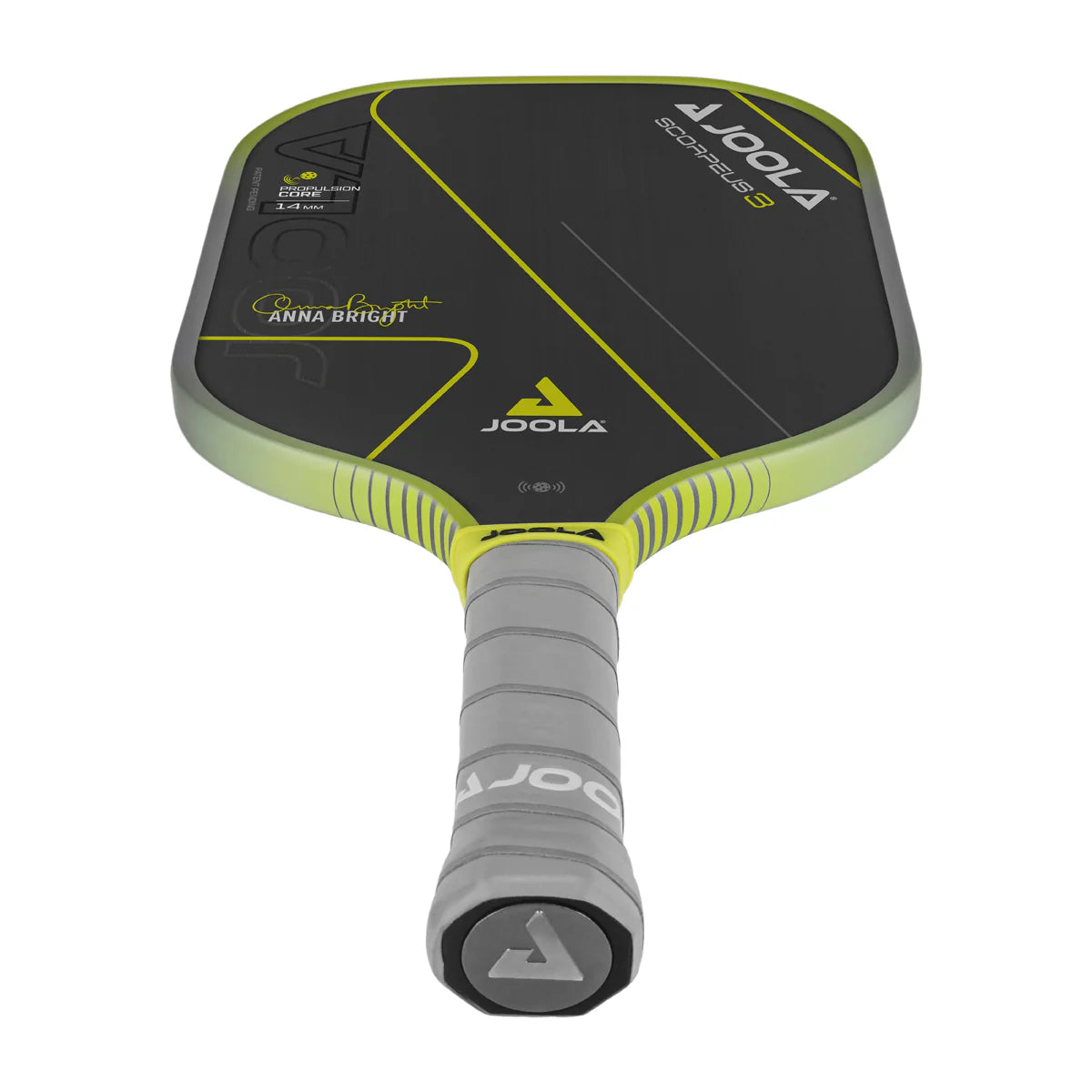White Background Image, product image of the JOOLA Gen 3 Anna Bright Scorpeus 14mm pickleball paddle.