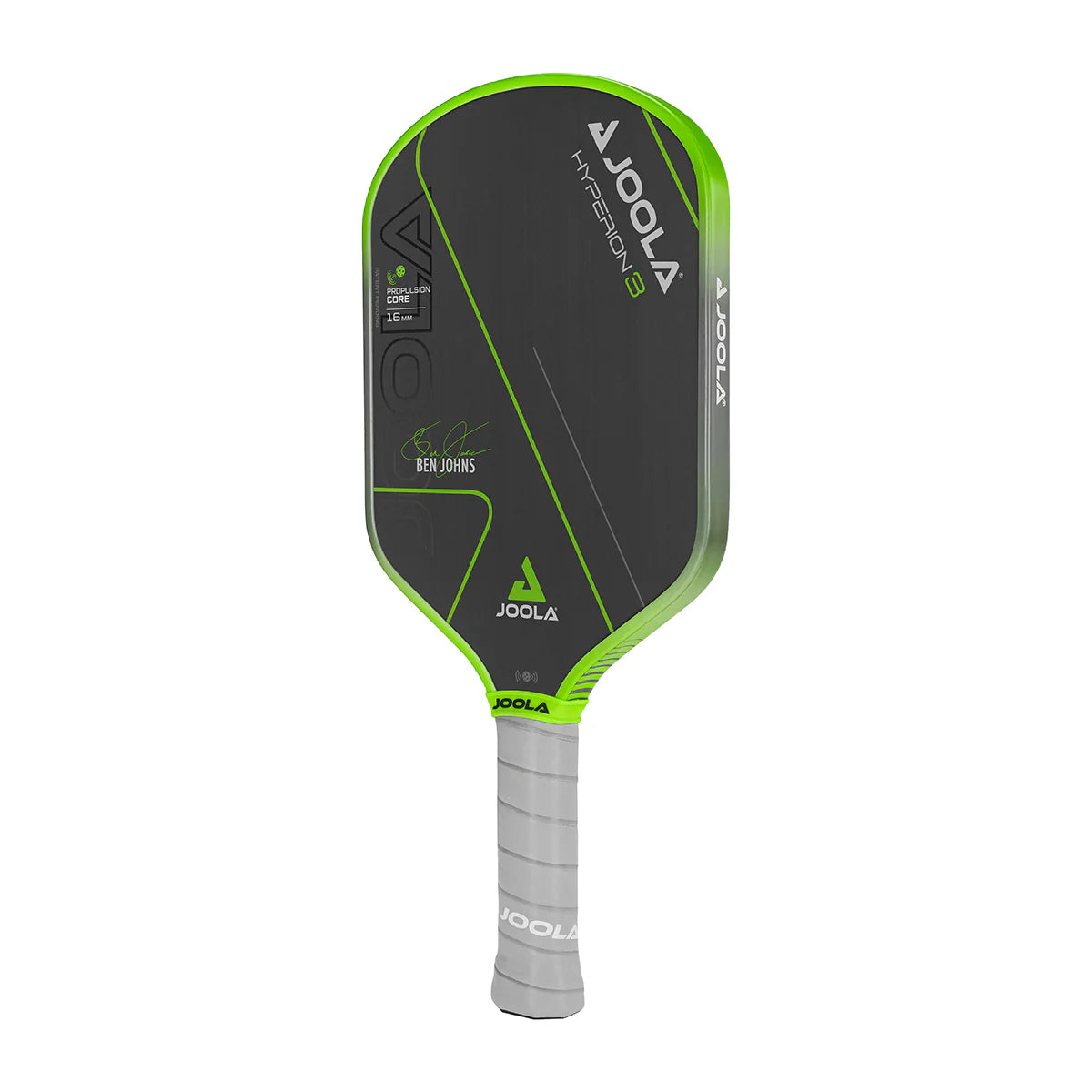 White background, product image of the JOOLA Ben Johns Gen 3 16mm Hyperion Pickleball Paddle.