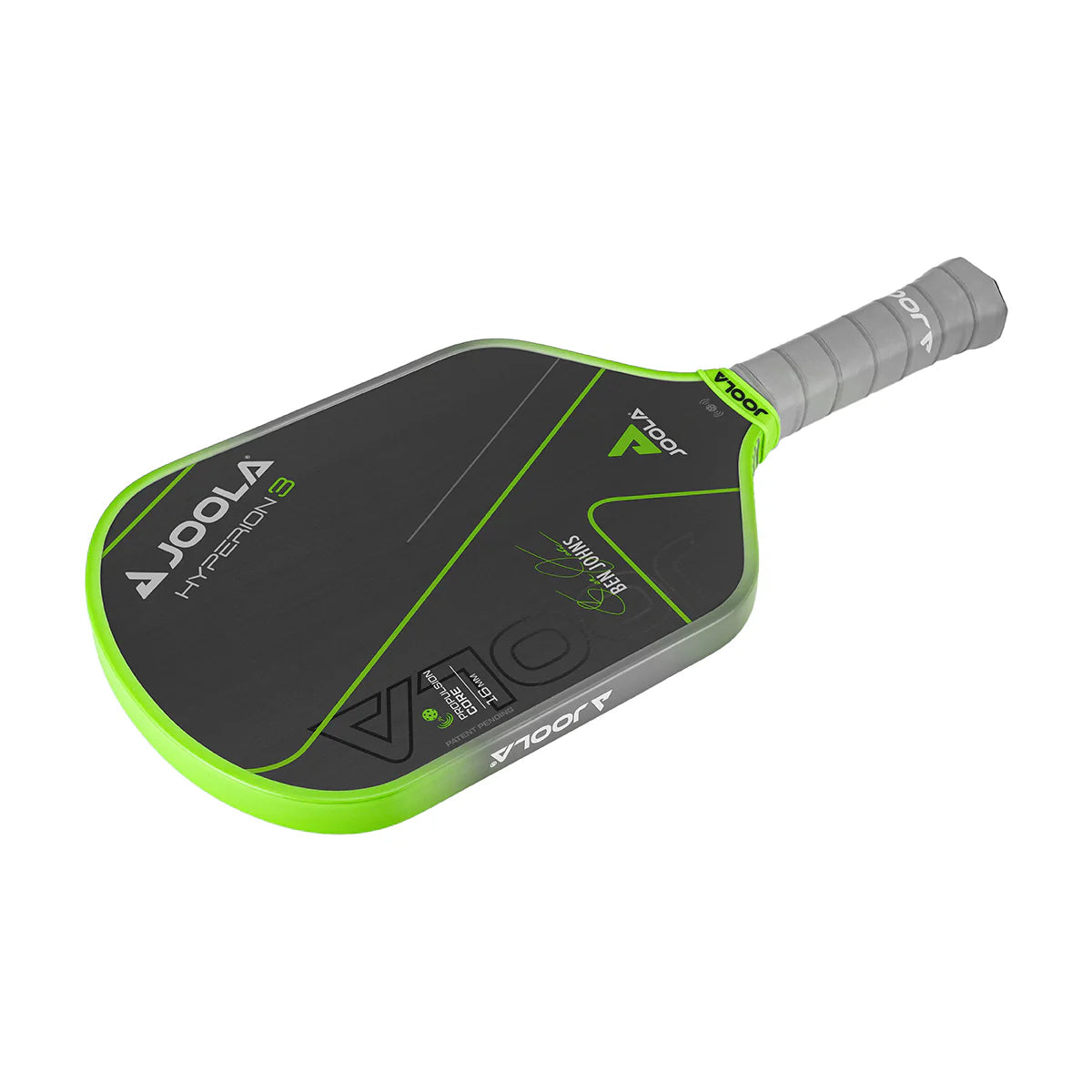 White background, product image of the JOOLA Ben Johns Gen 3 16mm Hyperion Pickleball Paddle.
