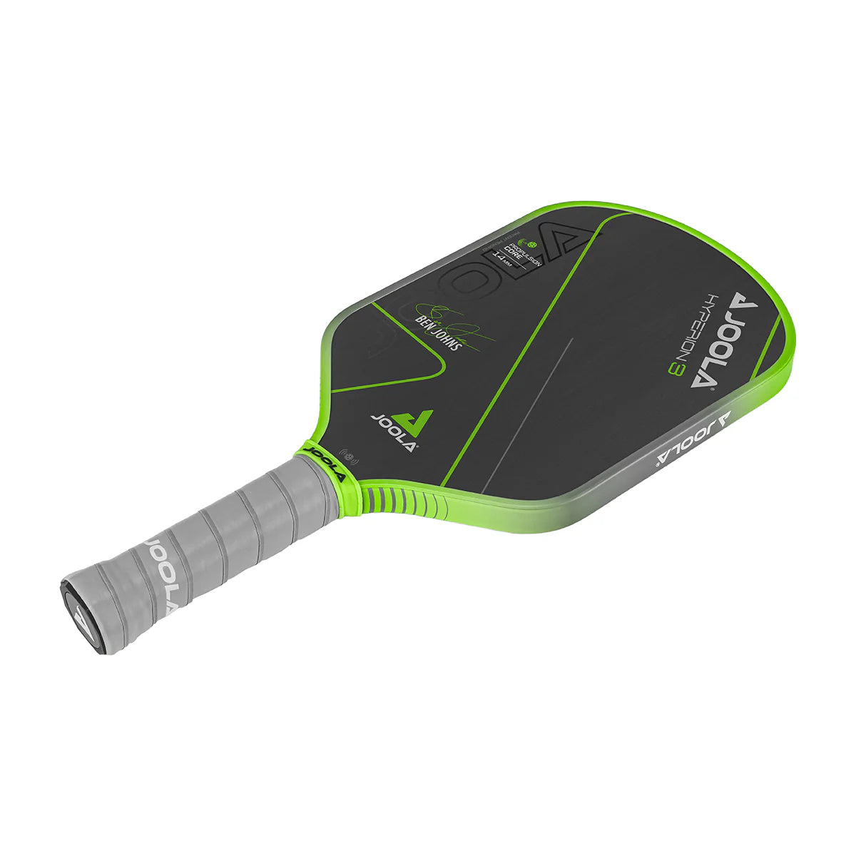 White background, product image of the JOOLA Ben Johns Gen 3 16mm Hyperion Pickleball Paddle.