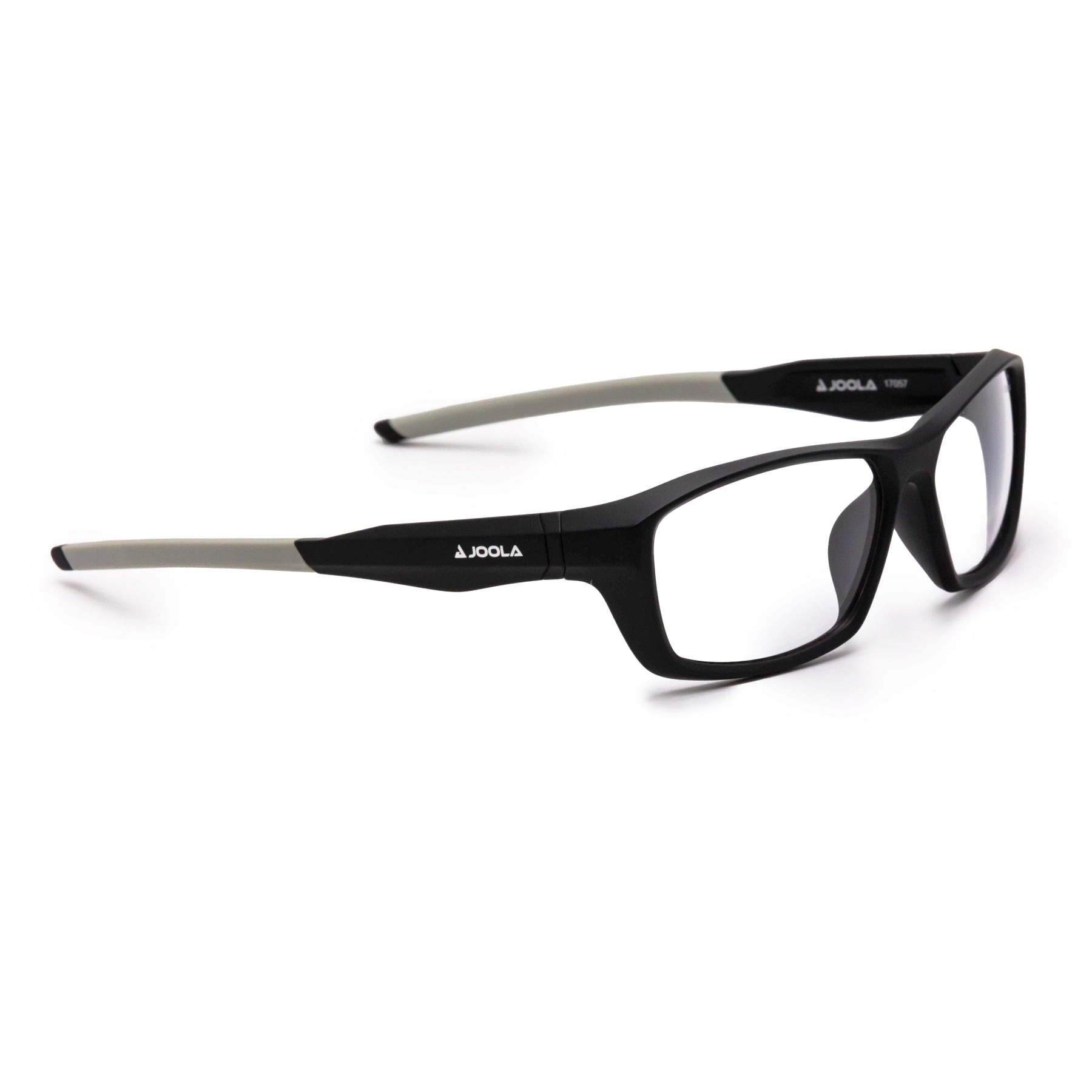 Product image of a pair of JOOLA RJX Enhance glasses, matte black.
