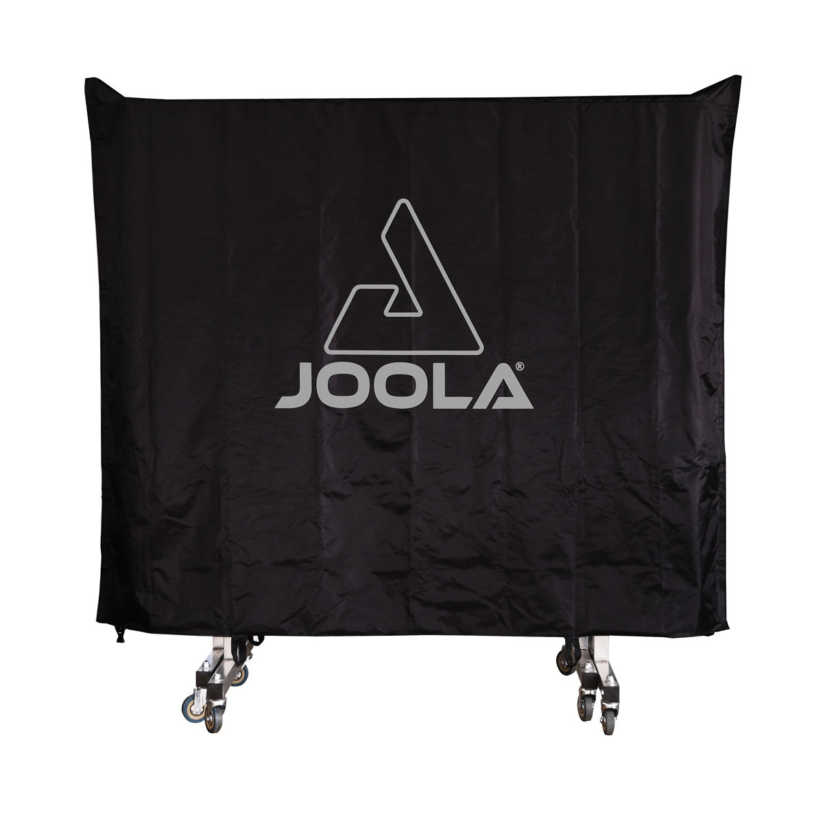 JOOLA Outdoor Rally Table Kit + 1 Family Set (Case with 4 Rackets and 10 Balls) + Table Cover (Horizontal/Vertical Position)