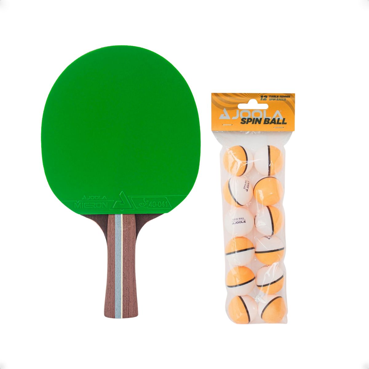 Kit Raquete JOOLA Infinity Balance + Bola de Tênis de Mesa JOOLA Spinball 12 unidades