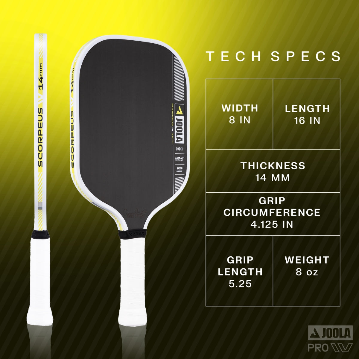 Raquete de Pickleball JOOLA Anna Bright Scorpeus Pro IV (14mm)