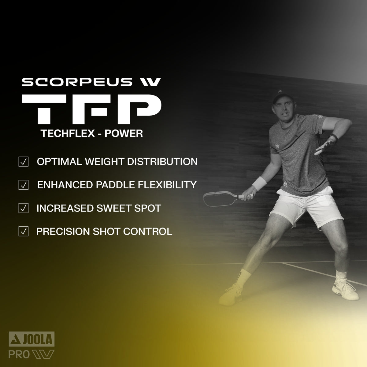 Raquete de Pickleball JOOLA Collin Johns Scorpeus IV (16mm)