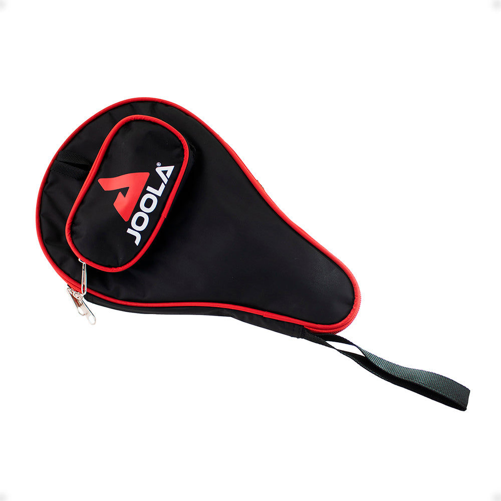 Kit Raquete JOOLA Infinity Balance (verde) + Raqueteira (Capa) para Raquete Tênis de Mesa Pocket (vermelho)