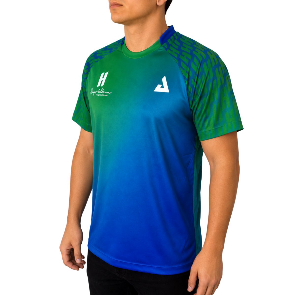 Camiseta JOOLA Hugo Calderano Gradient Monogram Raglan Masculina