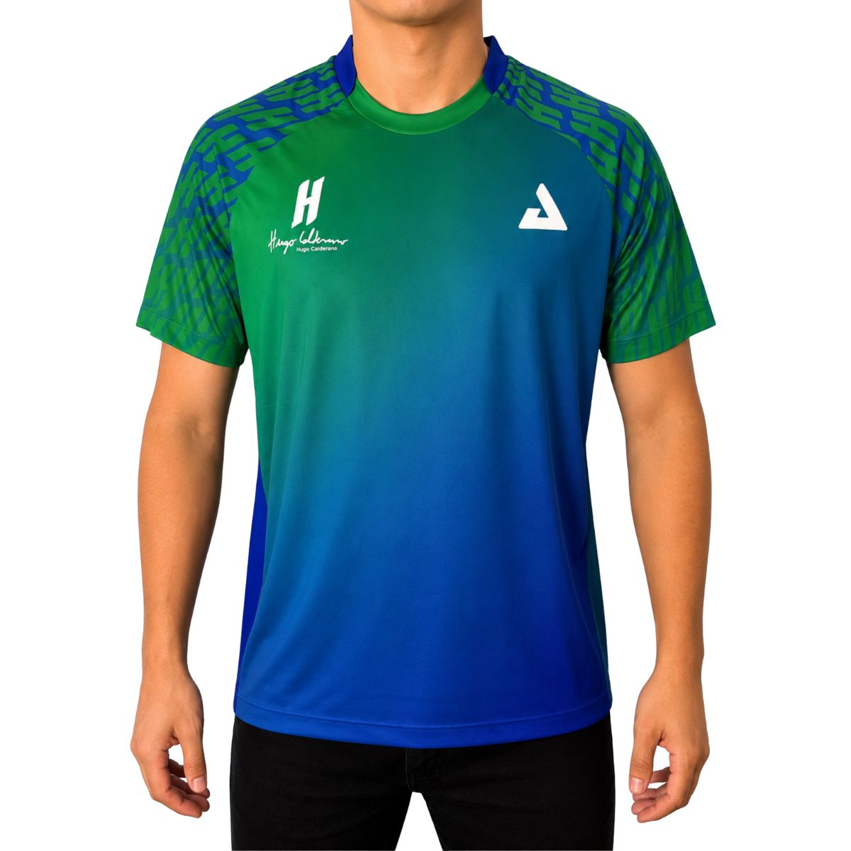 Camiseta JOOLA Hugo Calderano Gradient Monogram Raglan Masculina