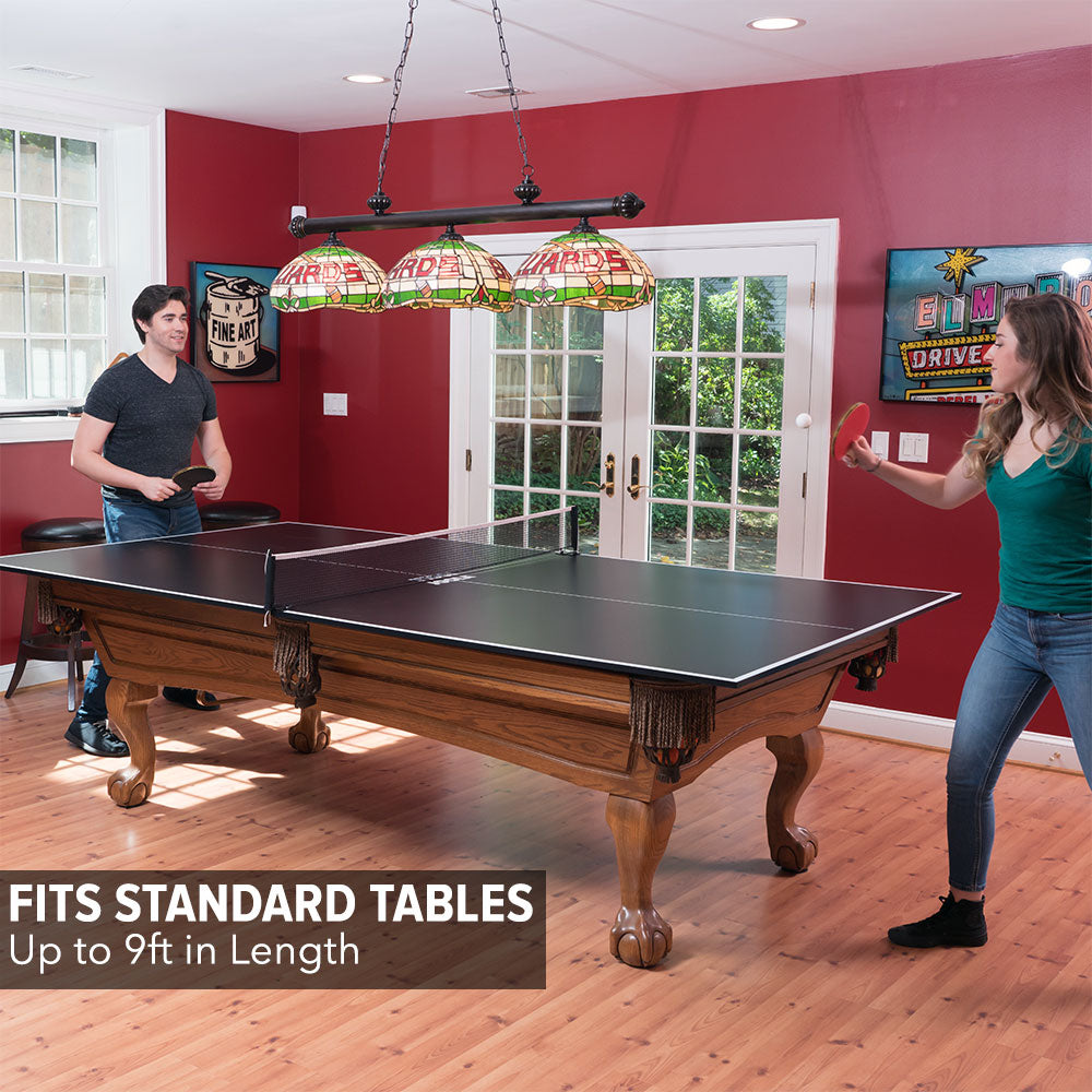 JOOLA Conversion Top Tabletop Kit + 1 Family Set (Case with 4 Rackets and 10 Balls)