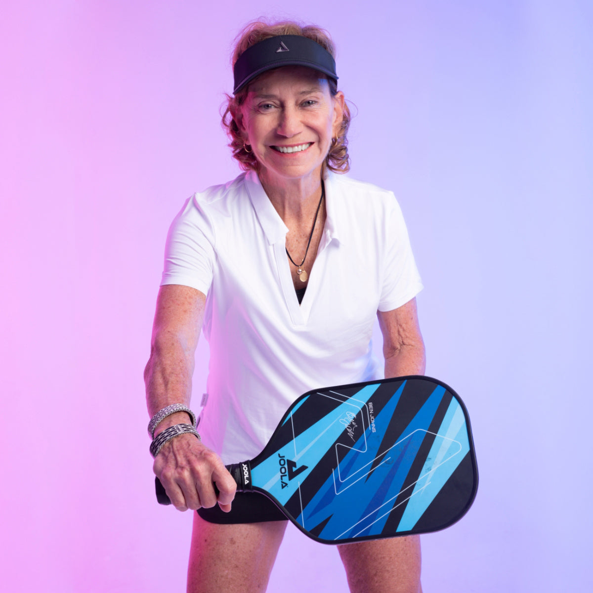 Kit de Pickleball JOOLA Ben Johns Blue Lightning (2 Raquetes, 4 Bolas e 1 Bolsa)