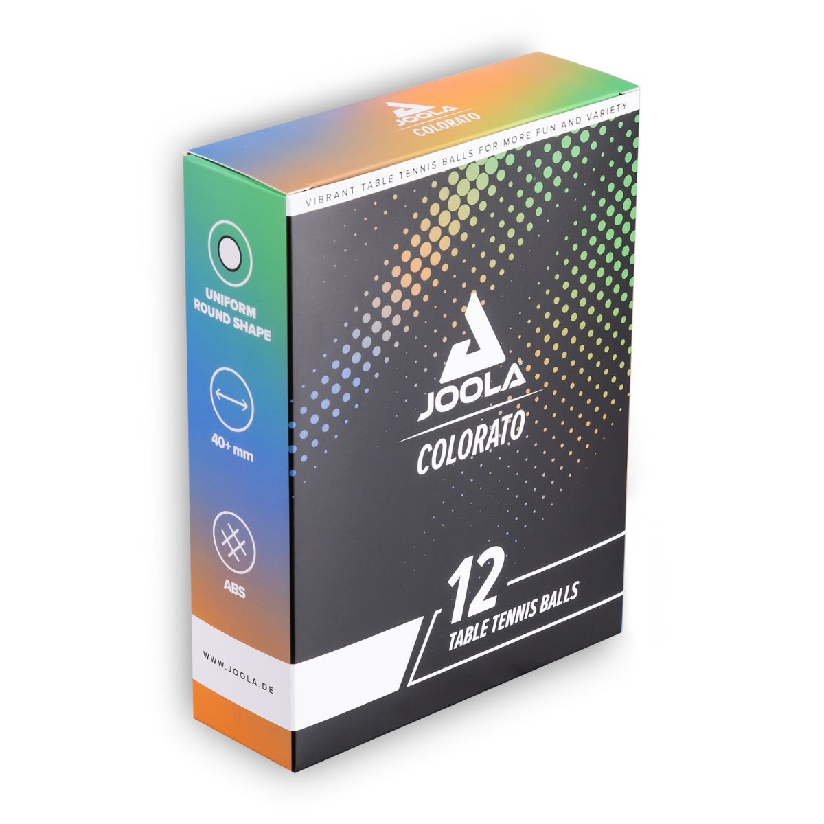 Kit Raquete JOOLA Infinity Overdrive (Vermelha) + Bola de Tênis de Mesa JOOLA Colorato 12 unidades