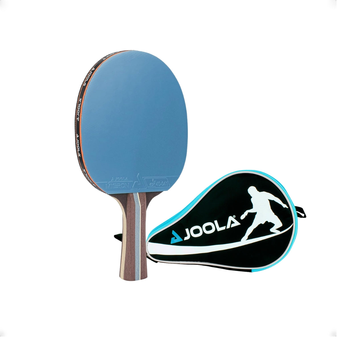 Kit Raquete JOOLA Infinity Balance (azul) + Raqueteira (Capa) para Raquete Tênis de Mesa Pocket (azul)