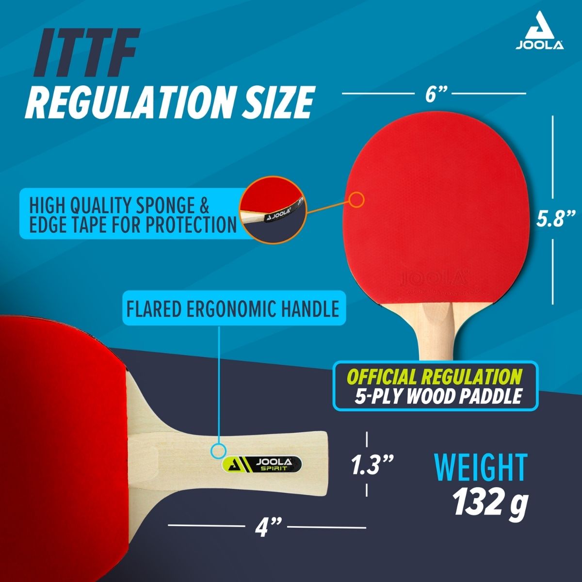 JOOLA Family Table Tennis Rackets & Balls Set