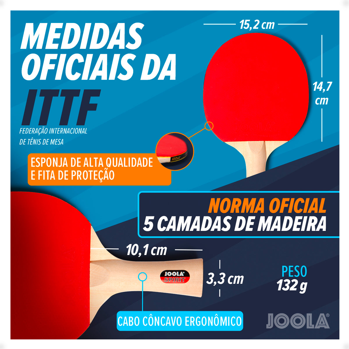 Kit de Raquetes Family Set - Maleta com 4 Raquetes e 10 Bolas