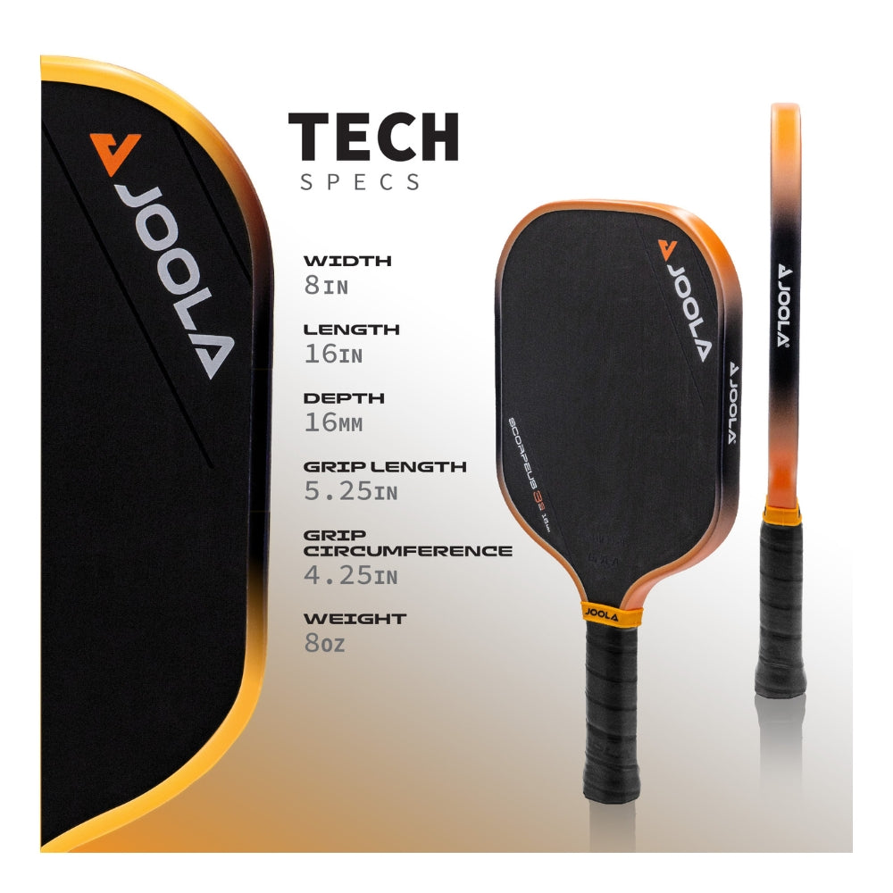 Raquete de Pickleball JOOLA Collin Johns Scorpeus 3S (16mm)