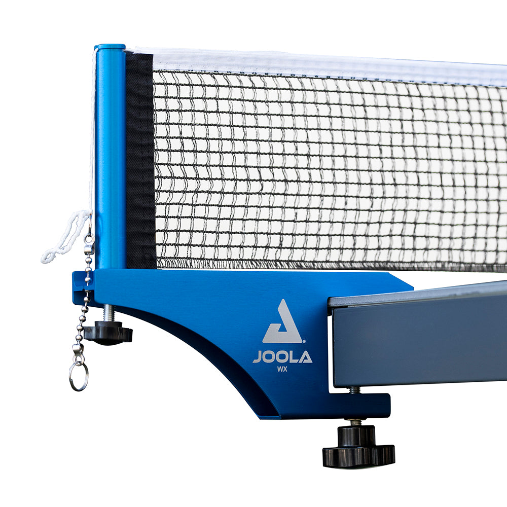 Kit Rede e Suporte JOOLA WX Aluminium Net + 1 Kit de Raquetes Vivid Outdoor + Bola de Tênis de Mesa Outdoor