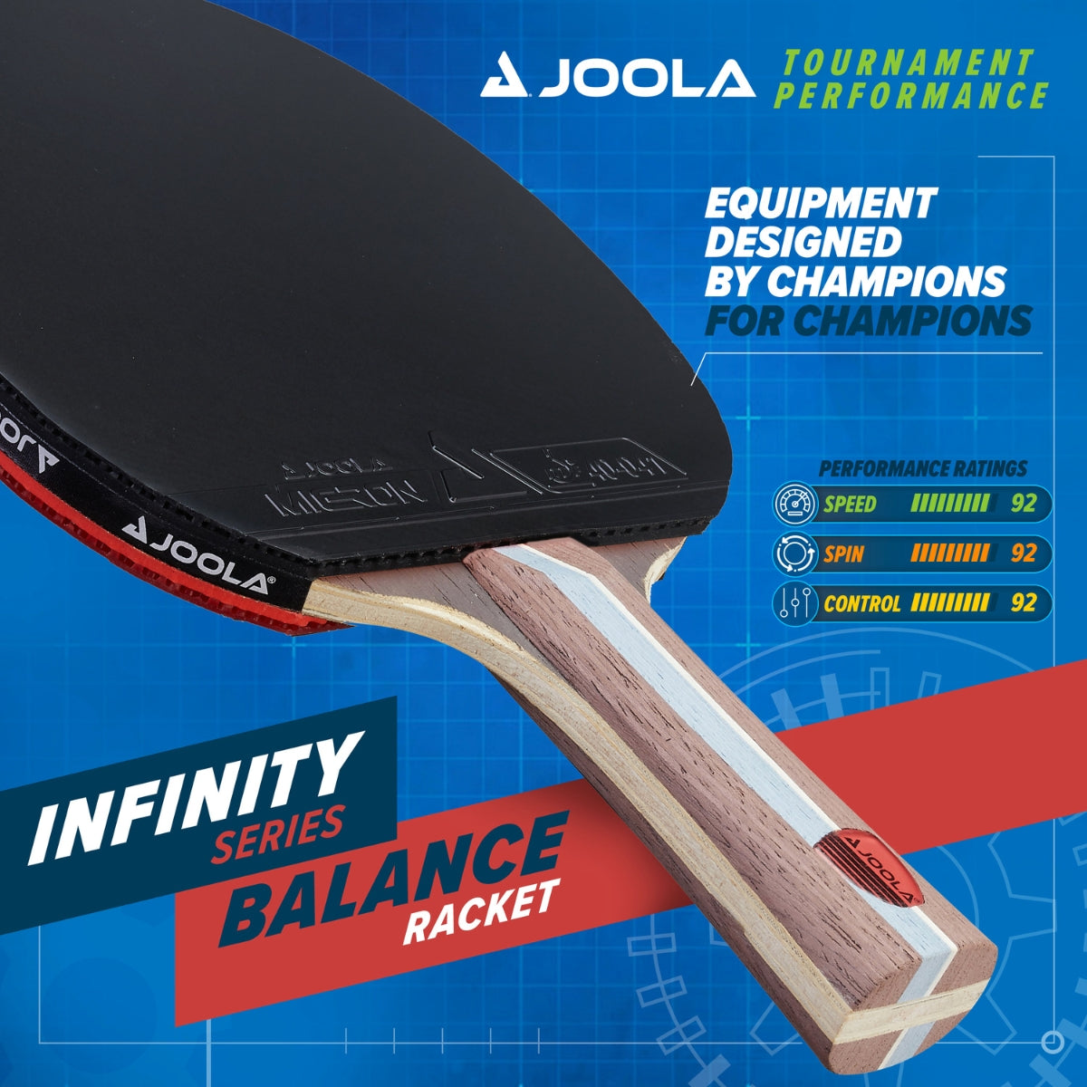 Raquete JOOLA Infinity Balance (Vermelha)