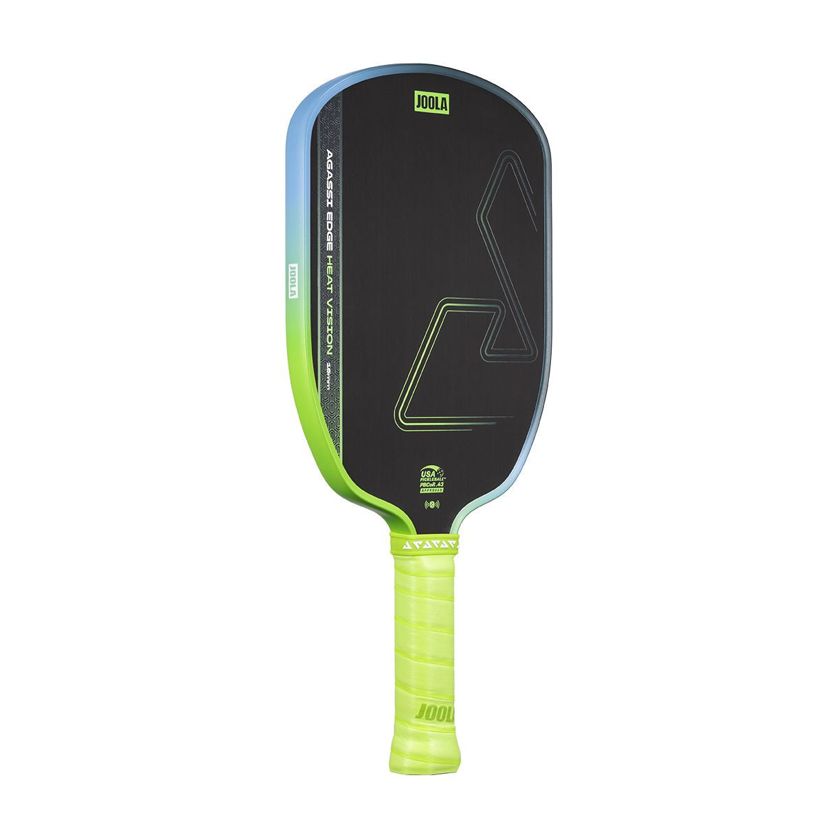 Kit Raquete de Pickleball JOOLA Agassi Edge Heat Vision (16mm) + Fita de Proteção de Borda JOOLA Transparente para Raquete Pickleball 30mm x 850mm (16mm)