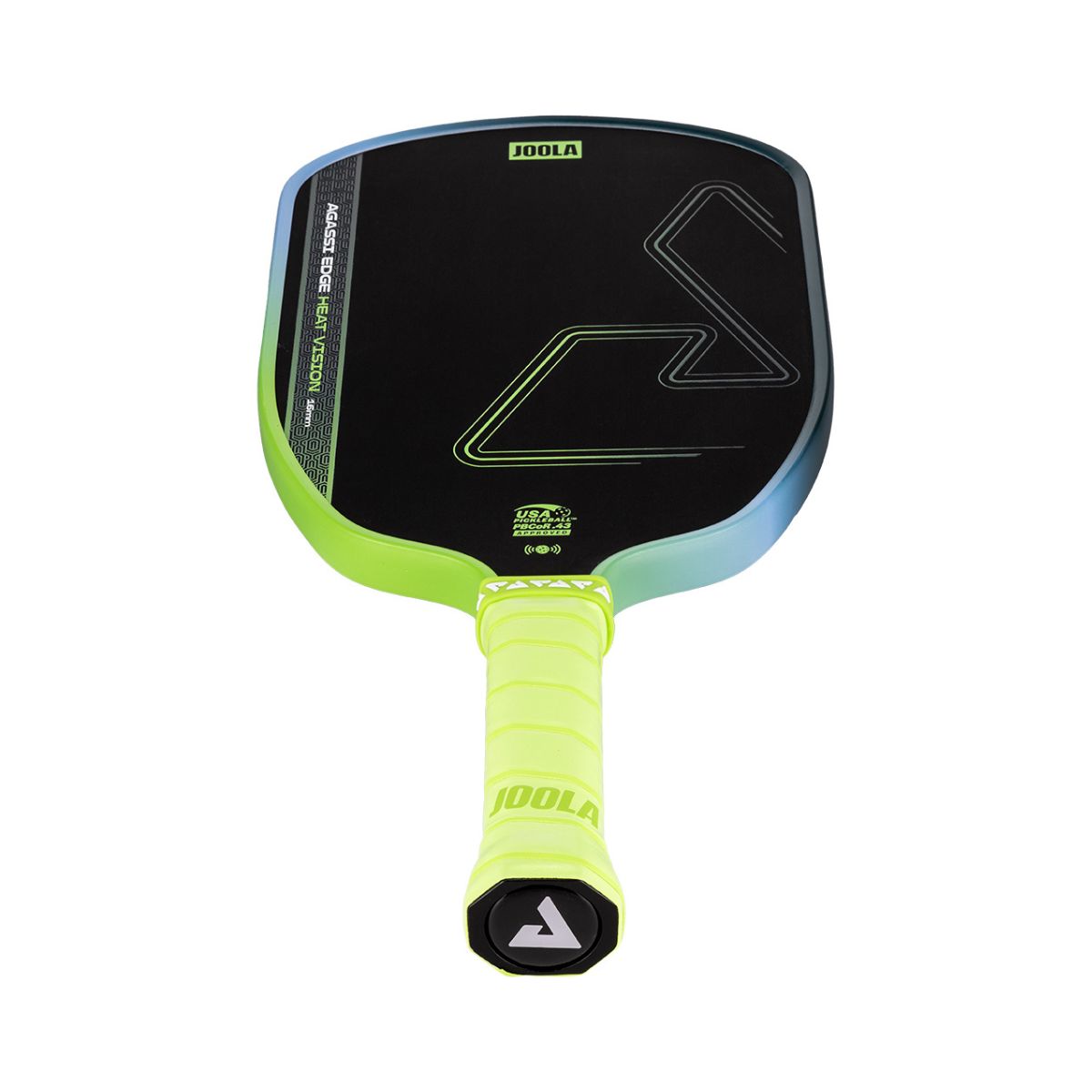 Kit Raquete de Pickleball JOOLA Agassi Edge Heat Vision (16mm) + Fita de Proteção de Borda JOOLA Transparente para Raquete Pickleball 30mm x 850mm (16mm)