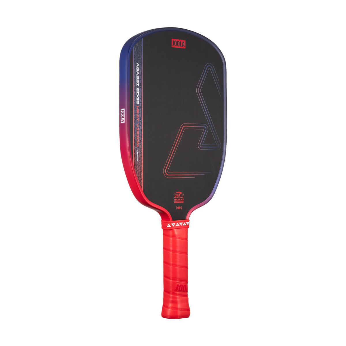 Kit Raquete de Pickleball JOOLA Agassi Edge Heat Vision (16mm) + Fita de Proteção de Borda JOOLA Transparente para Raquete Pickleball 30mm x 850mm (16mm)