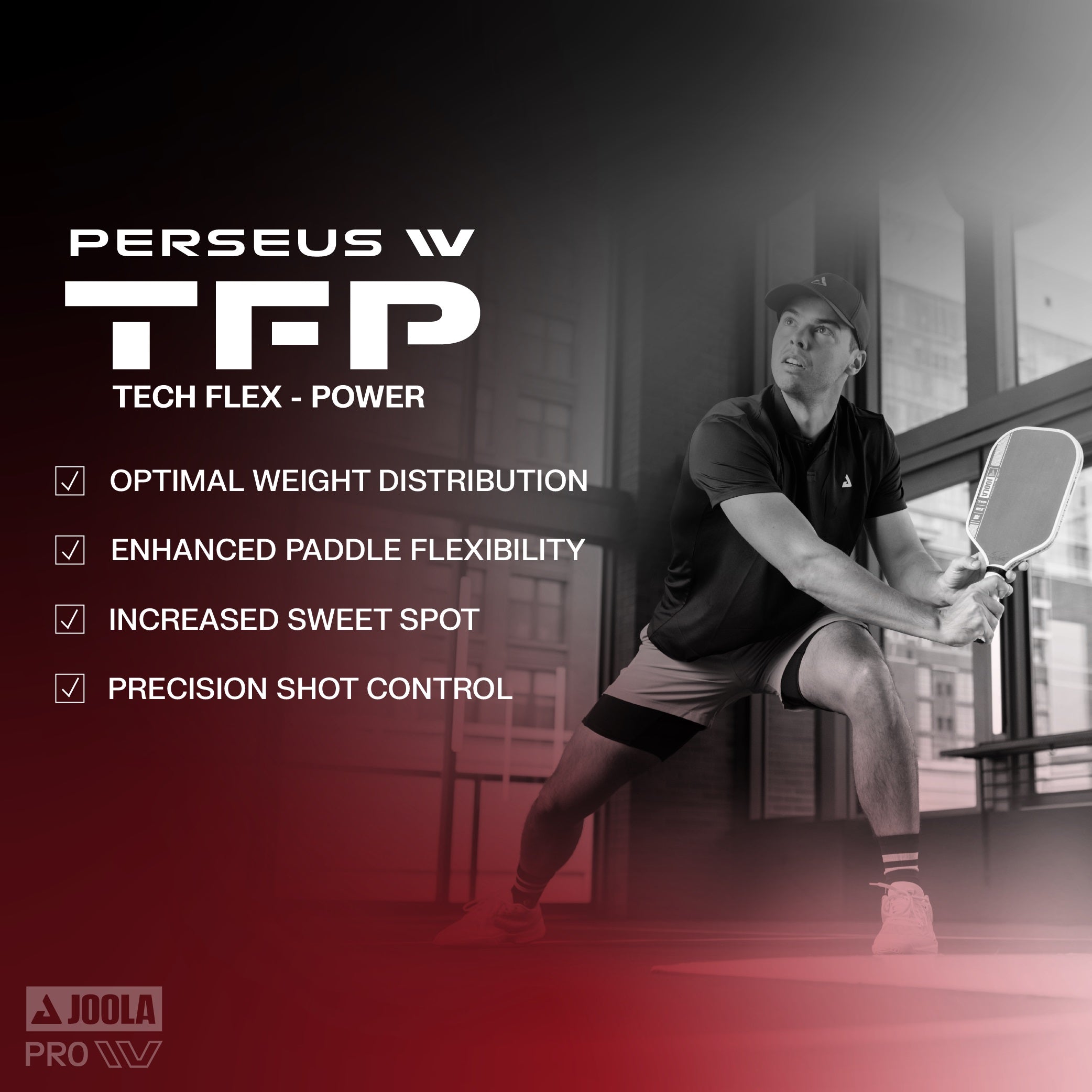 Kit Raquete de Pickleball JOOLA Ben Johns Perseus Pro IV + Fita de Proteção de Borda