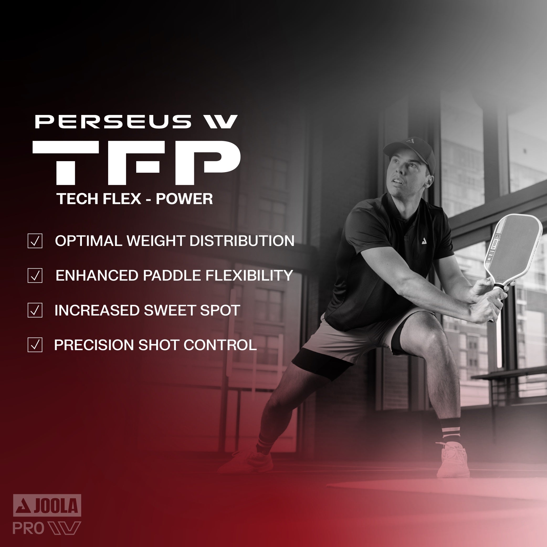 Kit Raquete de Pickleball JOOLA Ben Johns Perseus Pro IV + Fita de Proteção de Borda