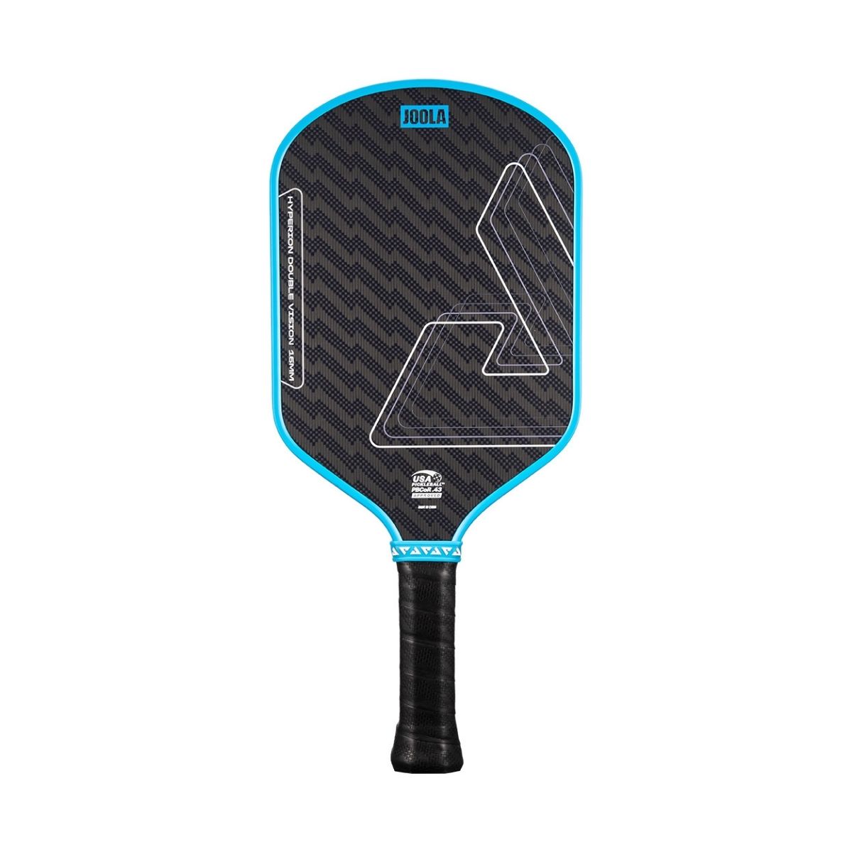Kit Raquete de Pickleball JOOLA Hyperion Double Vision (16mm) + Fita de Proteção de Borda JOOLA Transparente para Raquete Pickleball 30mm x 850mm (16mm)