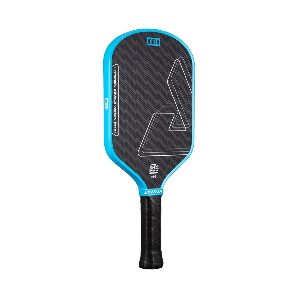 Kit Raquete de Pickleball JOOLA Hyperion Double Vision (16mm) + Fita de Proteção de Borda JOOLA Transparente para Raquete Pickleball 30mm x 850mm (16mm)