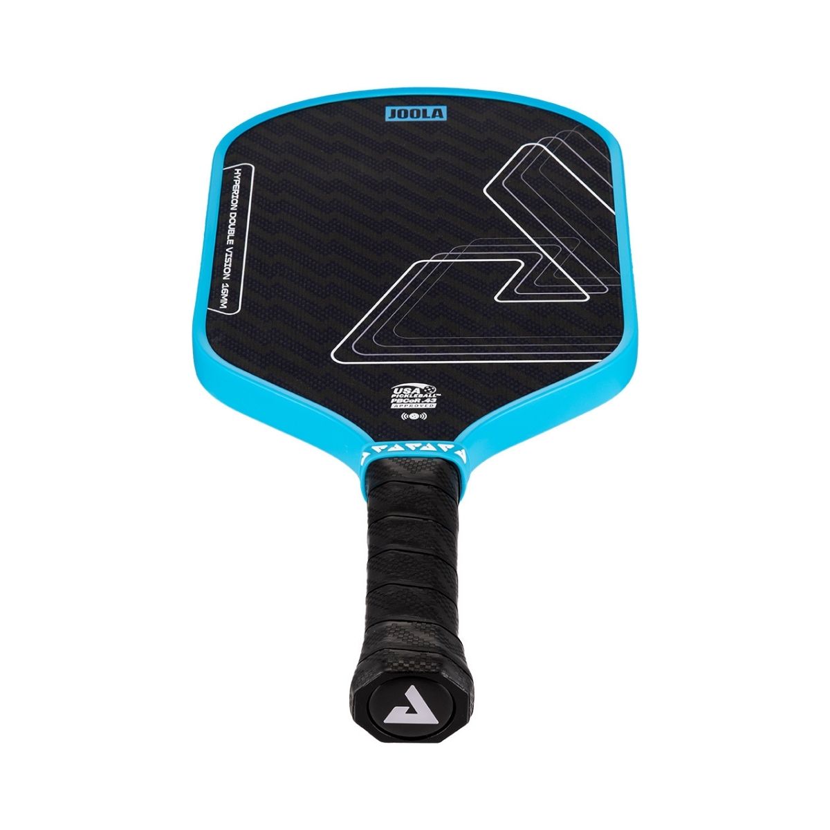 Kit Raquete de Pickleball JOOLA Hyperion Double Vision (16mm) + Fita de Proteção de Borda JOOLA Transparente para Raquete Pickleball 30mm x 850mm (16mm)