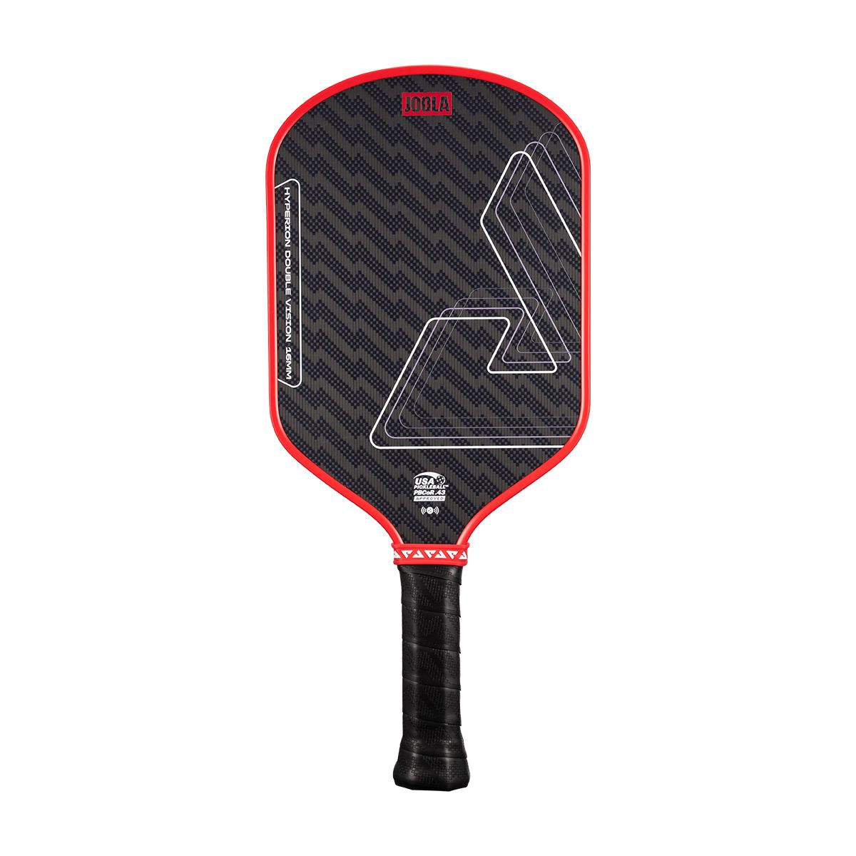 Kit Raquete de Pickleball JOOLA Hyperion Double Vision (16mm) + Fita de Proteção de Borda JOOLA Transparente para Raquete Pickleball 30mm x 850mm (16mm)