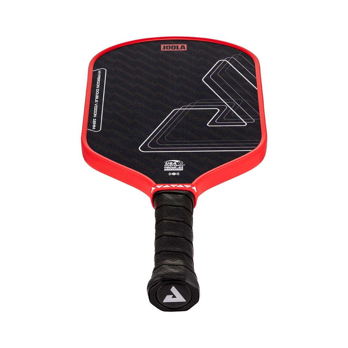 Kit Raquete de Pickleball JOOLA Hyperion Double Vision (16mm) + Fita de Proteção de Borda JOOLA Transparente para Raquete Pickleball 30mm x 850mm (16mm)