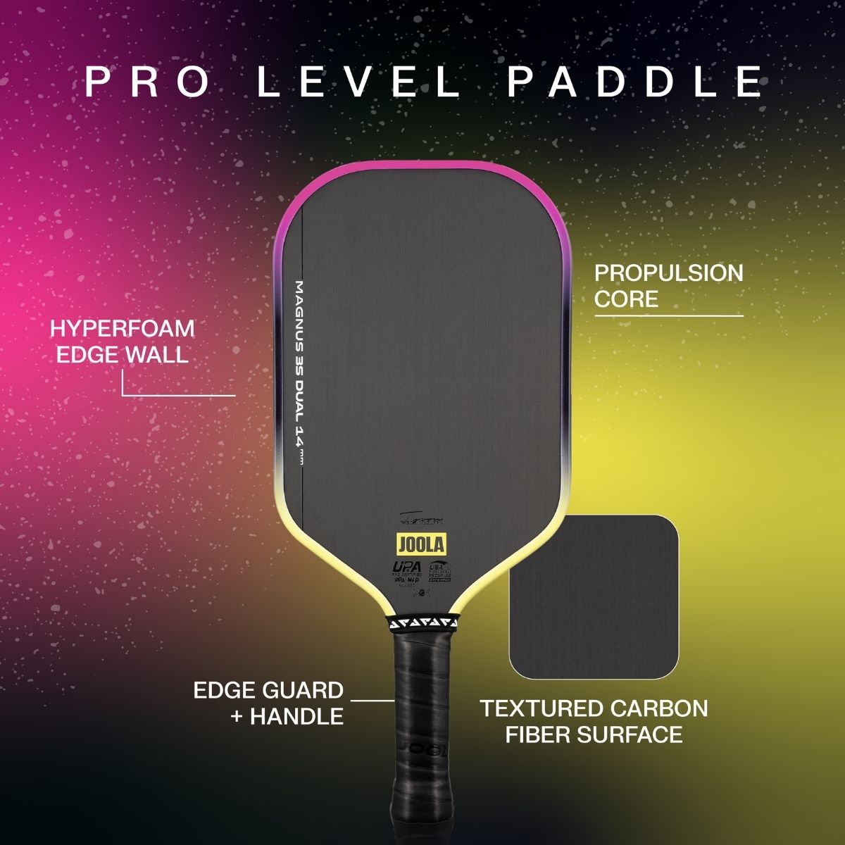 Raquete de Pickleball JOOLA Magnus 3S Dual (14mm)
