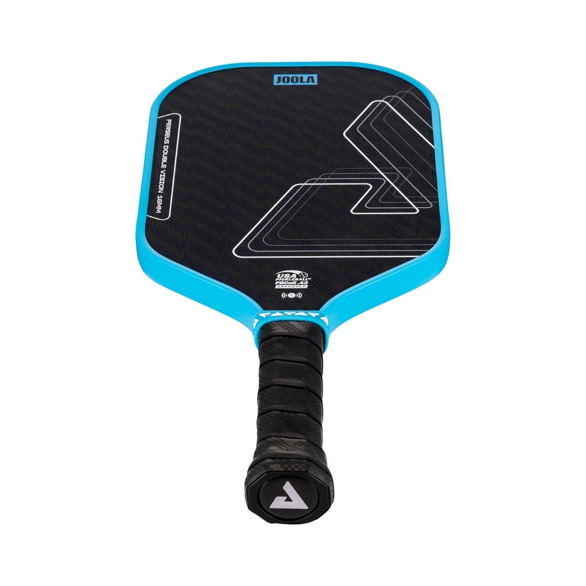 Kit Raquete de Pickleball JOOLA Perseus Double Vision (16mm) + Fita de Proteção de Borda JOOLA Transparente para Raquete Pickleball 30mm x 850mm (16mm)