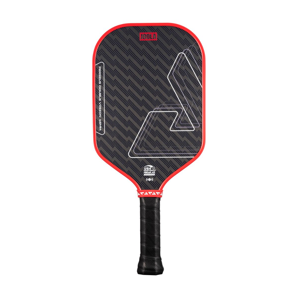 Kit Raquete de Pickleball JOOLA Perseus Double Vision (16mm) + Fita de Proteção de Borda JOOLA Transparente para Raquete Pickleball 30mm x 850mm (16mm)