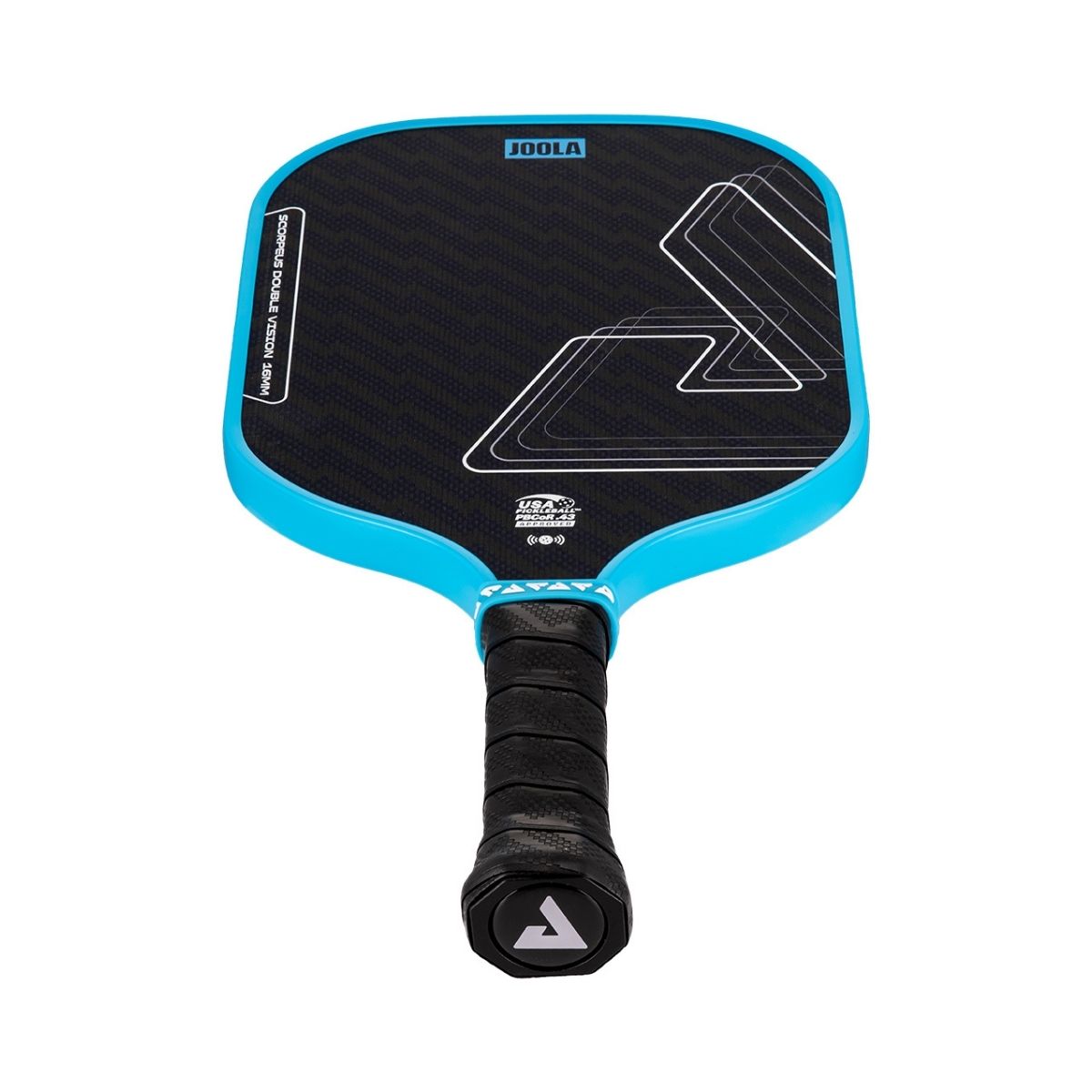 Kit Raquete de Pickleball JOOLA Scorpeus Double Vision (16mm) + Fita de Proteção de Borda JOOLA Transparente para Raquete Pickleball 30mm x 850mm (16mm)