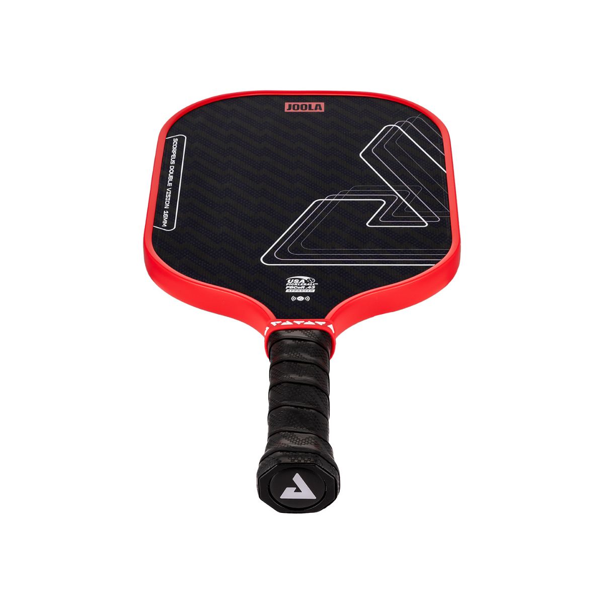 Kit Raquete de Pickleball JOOLA Scorpeus Double Vision (16mm) + Fita de Proteção de Borda JOOLA Transparente para Raquete Pickleball 30mm x 850mm (16mm)