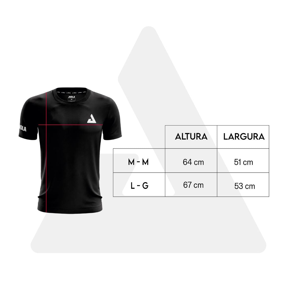 Camiseta JOOLA Game Shirt Prism Unissex