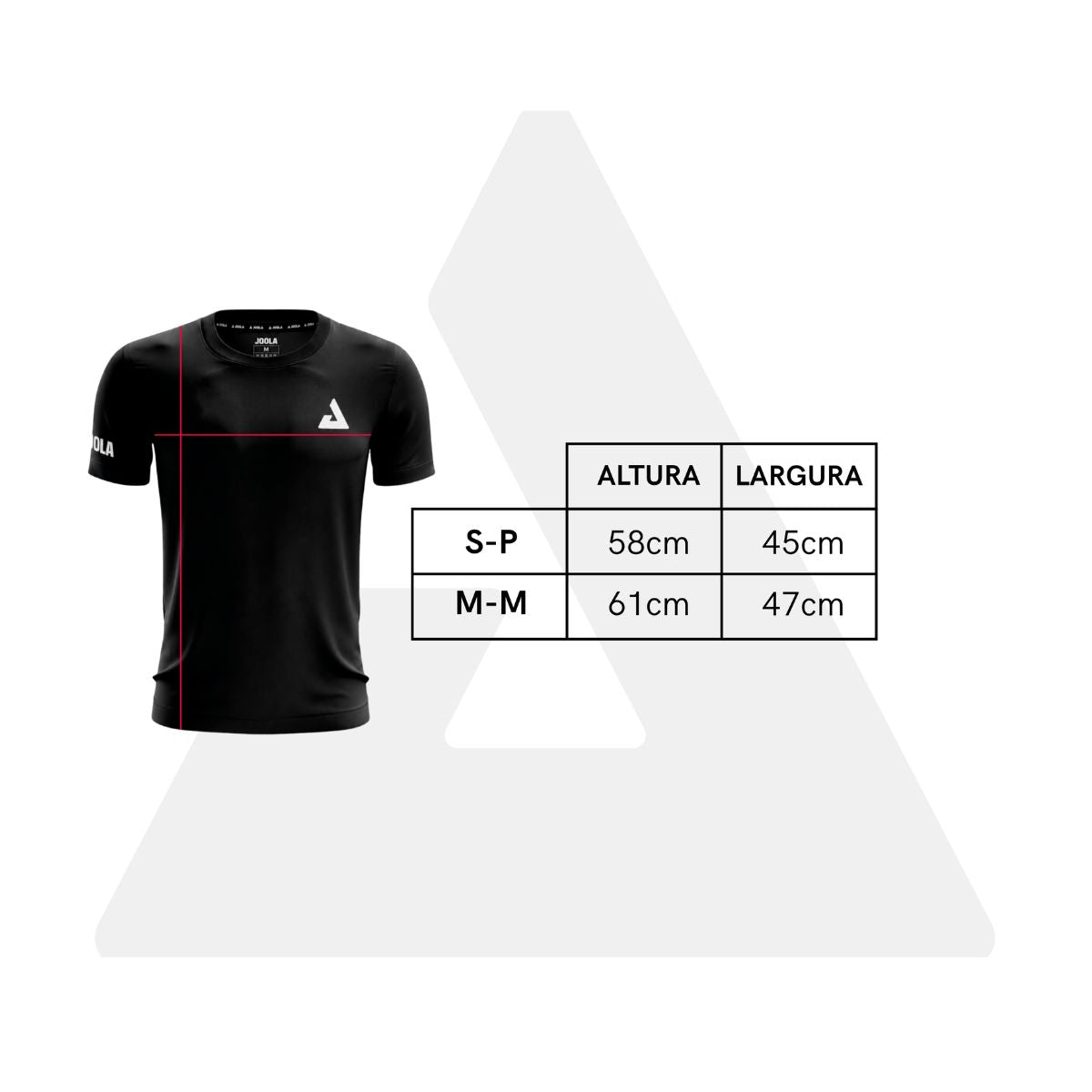 Camiseta JOOLA Game Shirt V-Grid Feminina