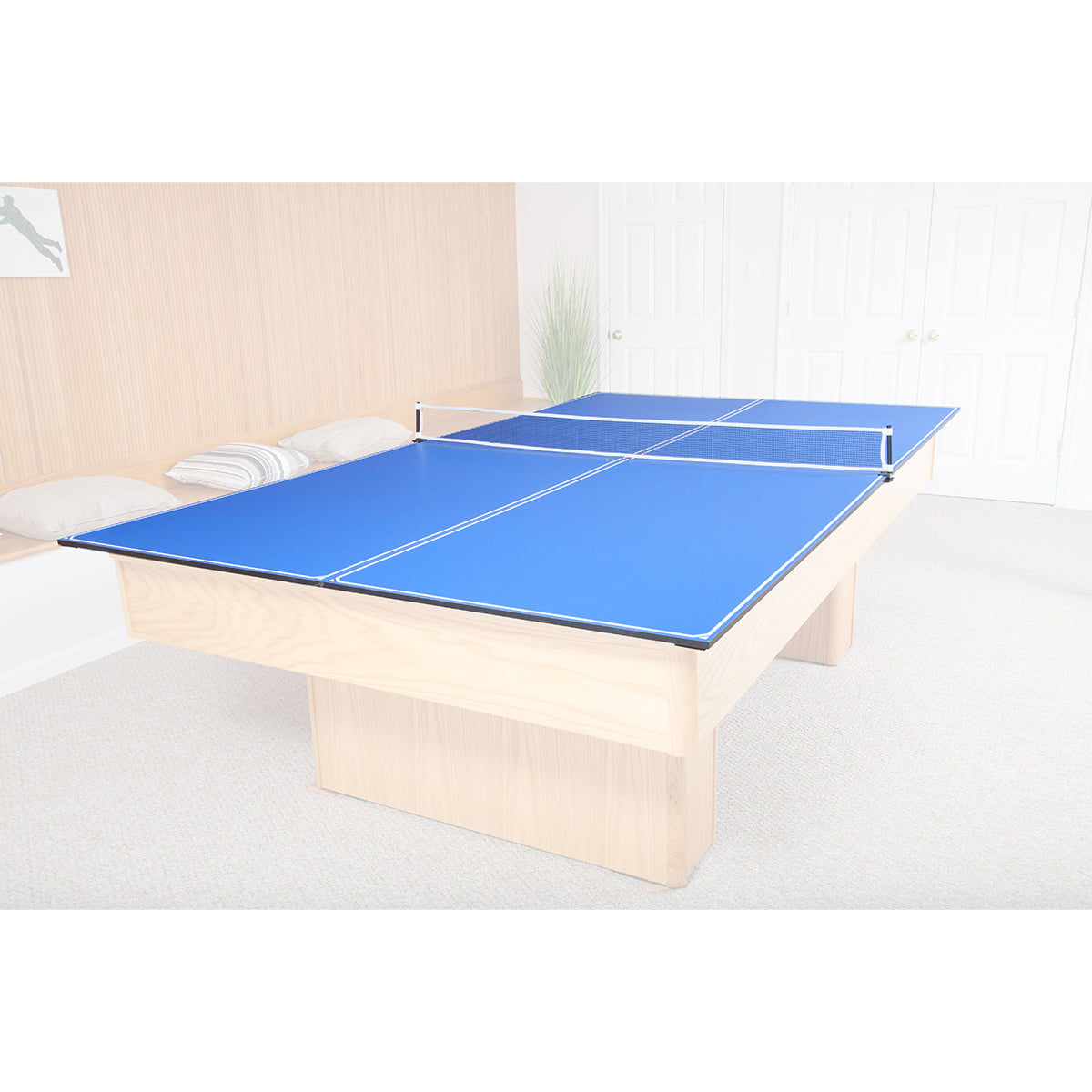 JOOLA 4-Piece Tetra Conversion Table Tennis Top with Net Set