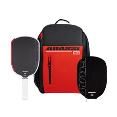 Kit Raquete de Pickleball JOOLA Graf Pro 16mm + Mochila Agassi Vision II + Capa Agassi
