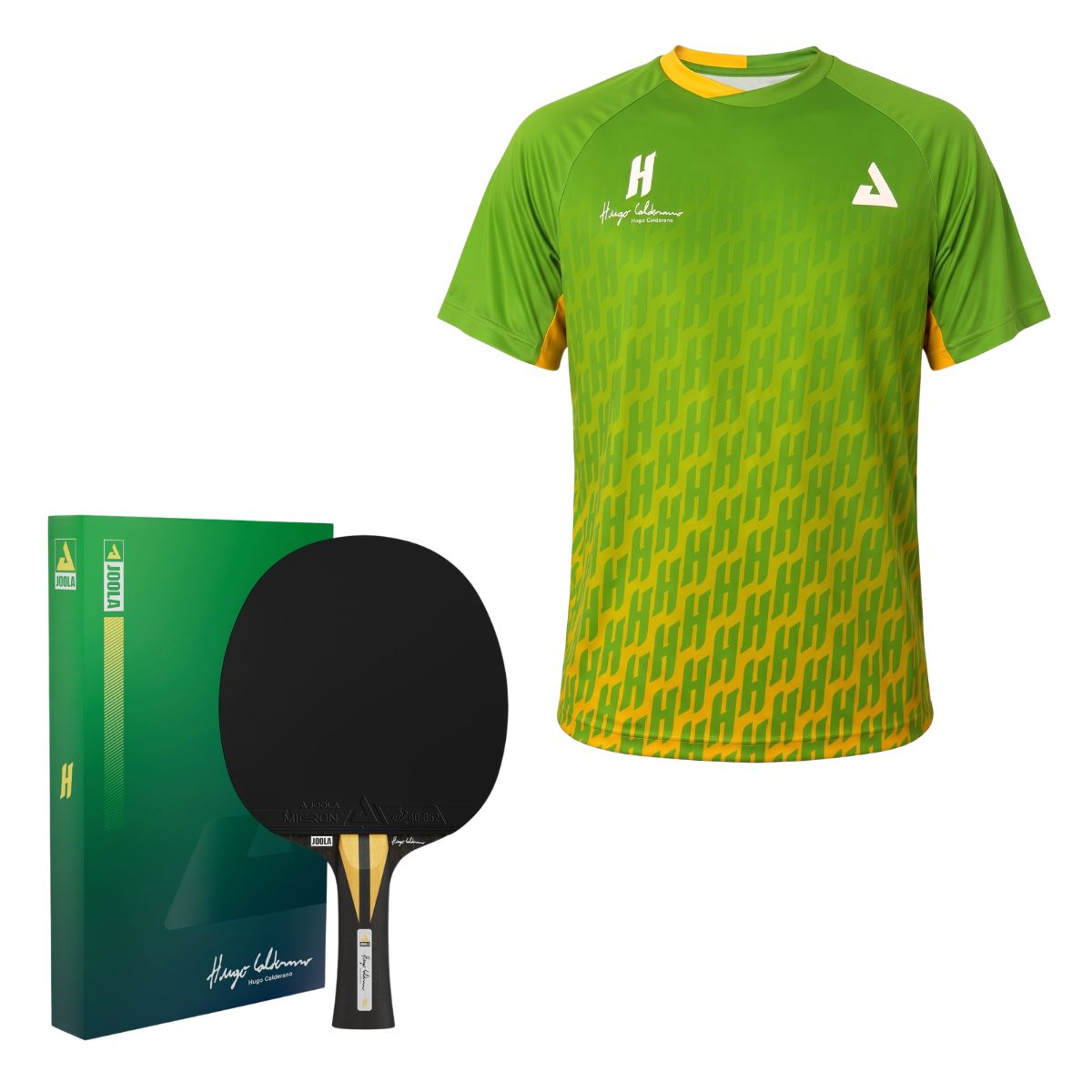 Kit Raquete + Camiseta Hugo Calderano