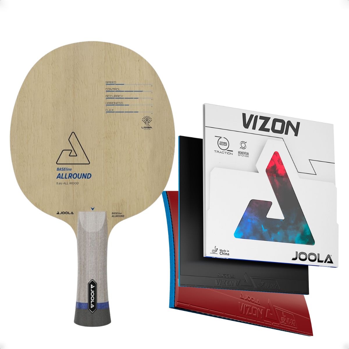 Kit BASEline All + Borracha Vizon Preta + Borracha Vizon Vermelha