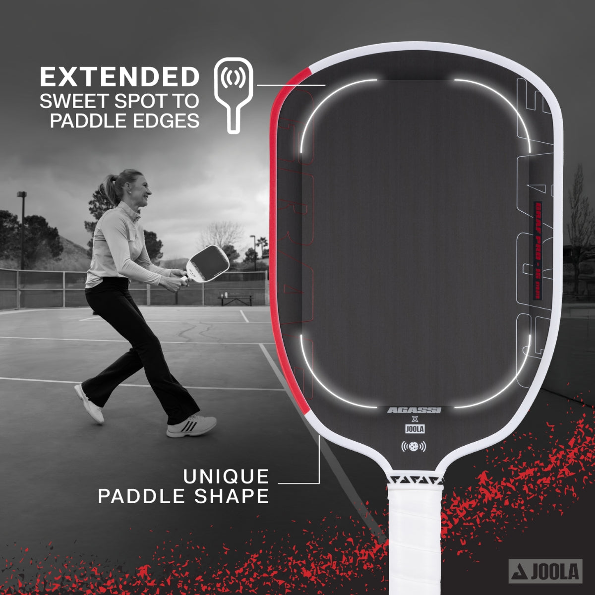 Raquete de Pickleball JOOLA Graf Pro (16mm)