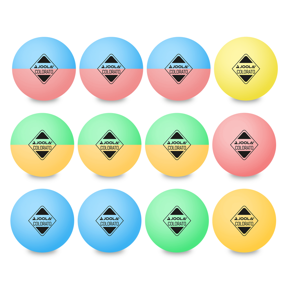 JOOLA Colorato Table Tennis Balls, 12 units