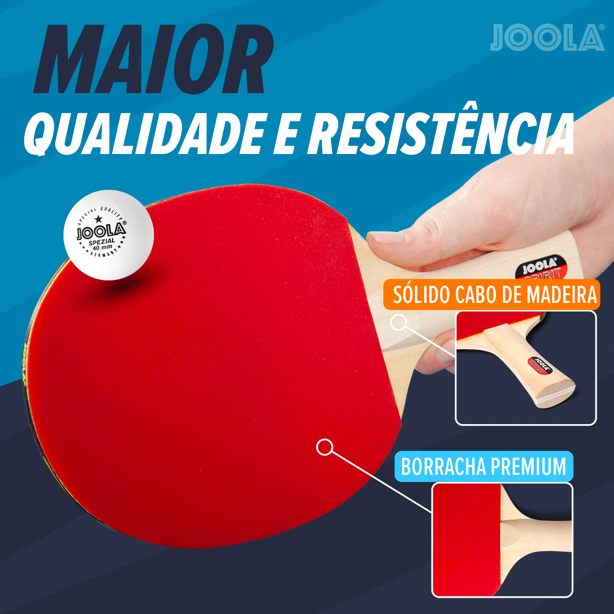 Kit de Raquetes Family Set - maleta com 4 raquetes e 10 bolas